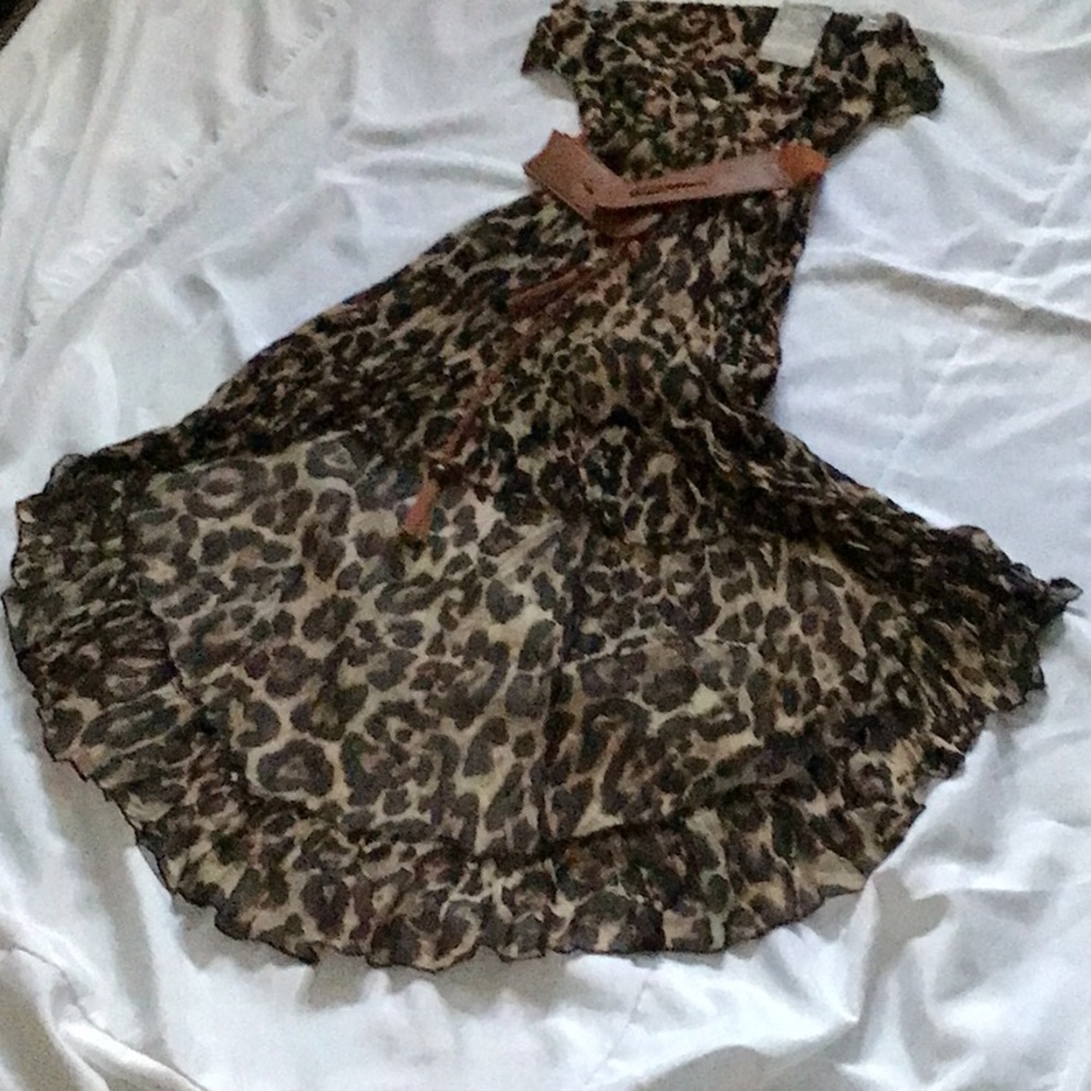Love J - High/Low Animal Print Dress - Brand New - Size Medium